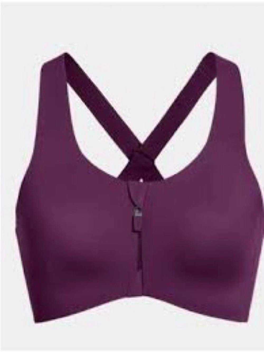 Knix Catalyst Front Zip Sports Bra Purple 7+